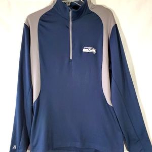 SEATTLE SEAHAWKS 1/4 Zip Up LIGHTWEIGHT PULLOVER